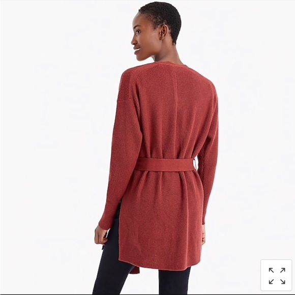 J Crew 365 Black Tie Waist Cardigan Sweater - Picture 2 of 7